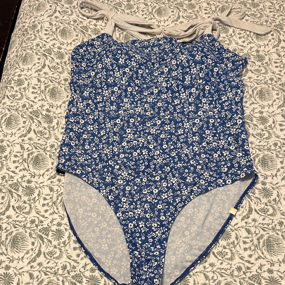 Summersalt Blue Floral One Piece Swimsuit